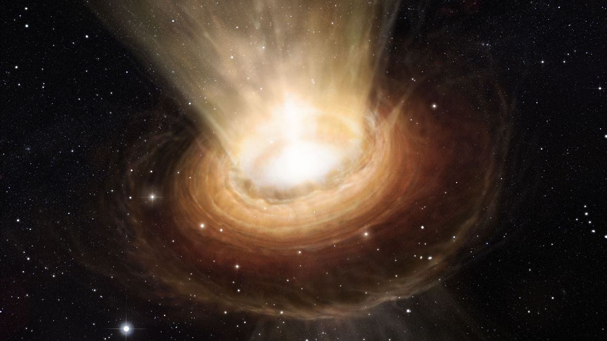 Dva prstence kolem obřích černých děr? Může za tím být temná hmota
